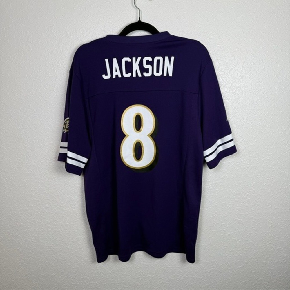 NFL Team Apparel Baltimore Ravens‎ Lamar Jackson Jersey Purple Medium